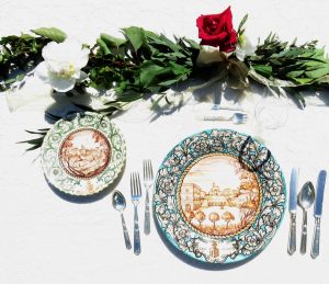 wedding italian ceramic style by Augusta Schinchirimini